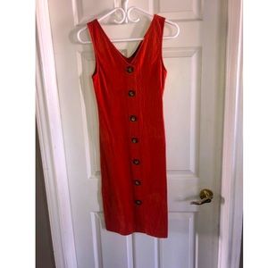 Orange maxi dress